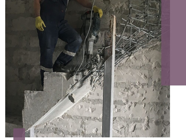 Демонтаж металлических и бетонных лестниц в Костроме