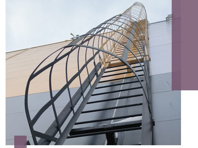 Изготовление и монтаж пожарных лестниц в Костроме профессионально