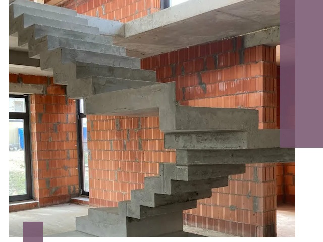 Изготовление бетонных лестниц под ключ в Костроме