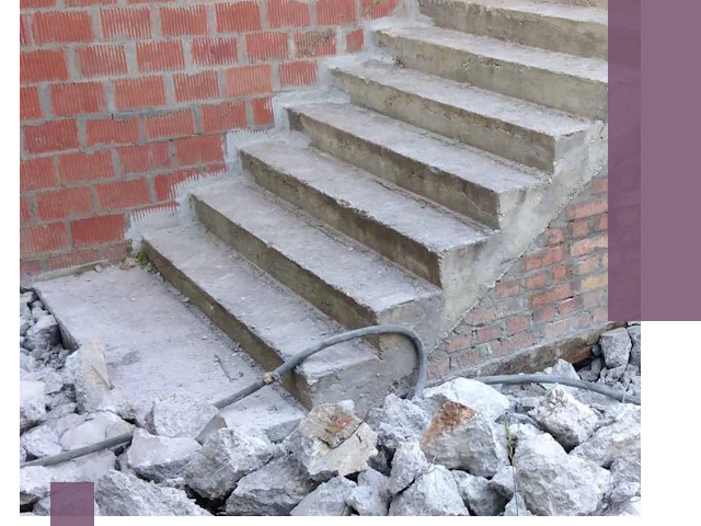 Демонтаж бетонных лестниц в Костроме: быстро и безопасно