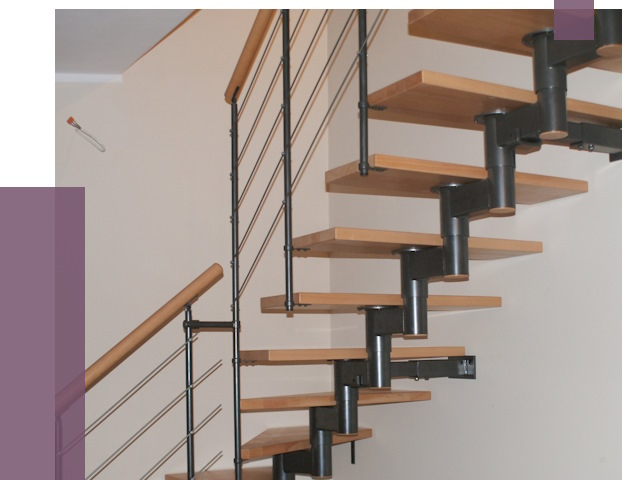 Изготовление модульных лестниц в Костроме от 11485 руб. 