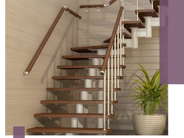 Изготовление модульных лестниц под ключ в Костроме