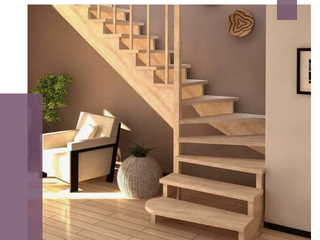 Изготовление Г-образных лестниц в Костроме от 18887 руб. 