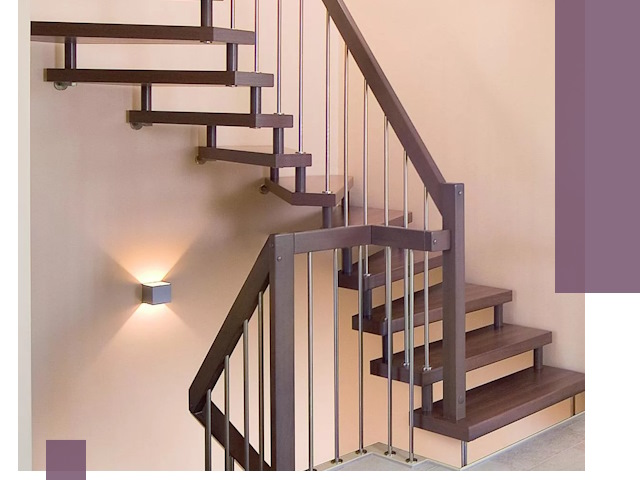 Изготовление лестниц на больцах в Костроме под ключ