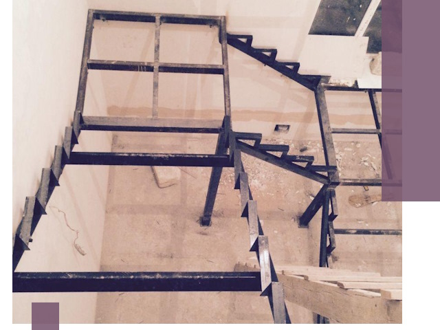 Монтаж лестниц на металлокаркасе в Костроме быстро и качественно