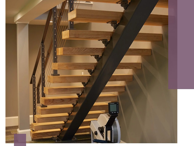 Лестницы на монокосоурах под ключ в Костроме - изготовление и монтаж