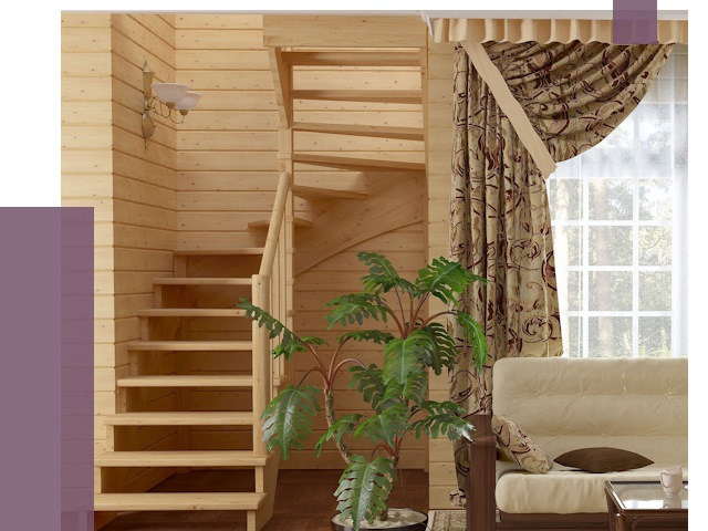 Лестницы для дачи в Костроме от 75802 руб.  | ПРОЛЁТ-Кст