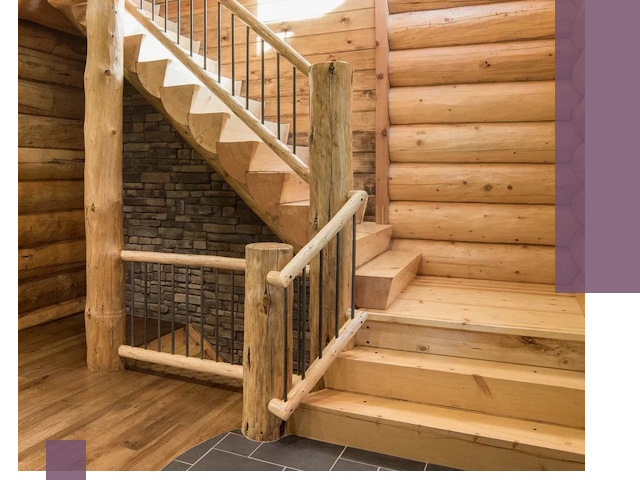 Лестницы в баню под заказ и профессиональный монтаж в Костроме