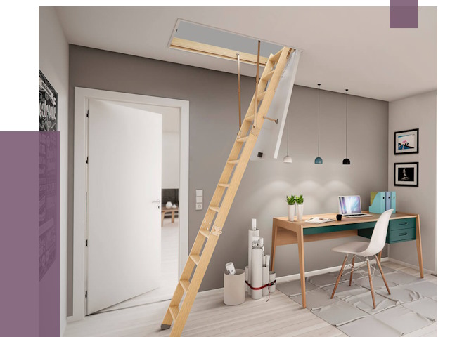 Чердачные лестницы в Костроме — от 14548 руб. | ПРОЛЁТ-Кст