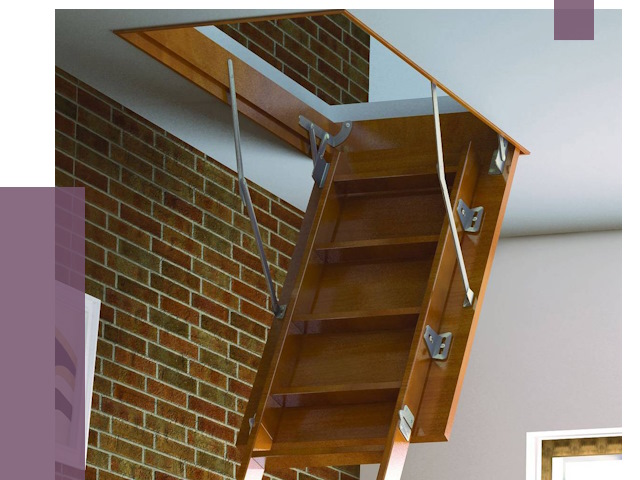 Установка чердачной лестницы в Костроме от 7810 руб. | ПРОЛЁТ-Кст