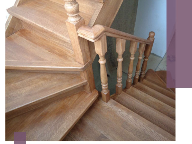 Дубовые лестницы под ключ в Костроме: изготовление и монтаж