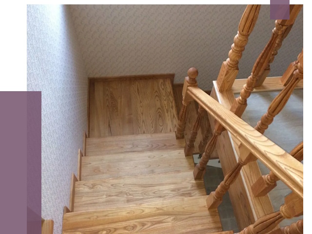 Сосновые лестницы в Костроме под ключ от 8065 руб.  | ПРОЛЁТ-Кст