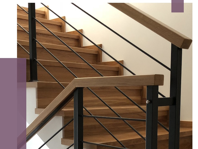 Обшивка металлической лестницы деревом в Костроме от 4339 руб. 