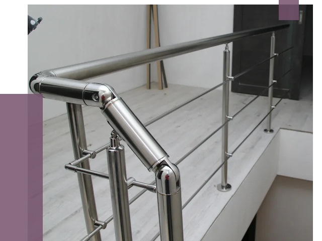 Перила из нержавеющей стали в Костроме от 8984 руб. под ключ | ПРОЛЁТ-Кст