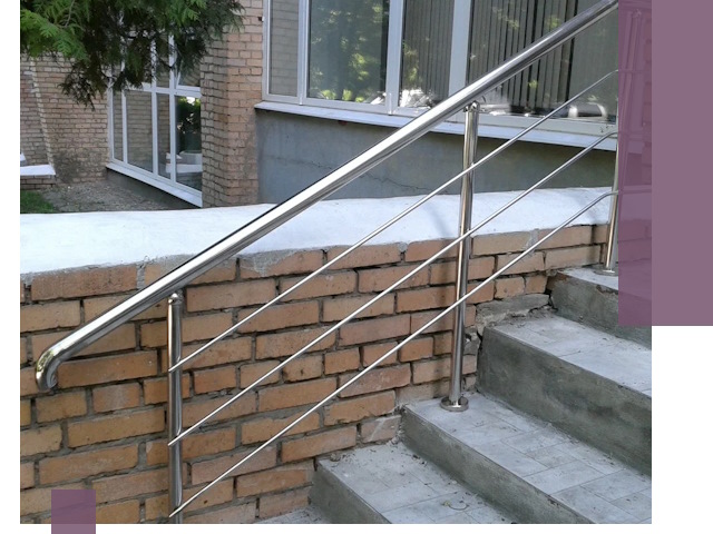 Перила из нержавеющей стали высокого качества в Костроме