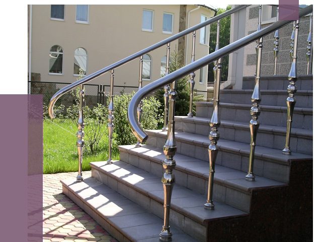 Перила для крыльца в Костроме от 10719 руб. — монтаж ПРОЛЁТ-Кст