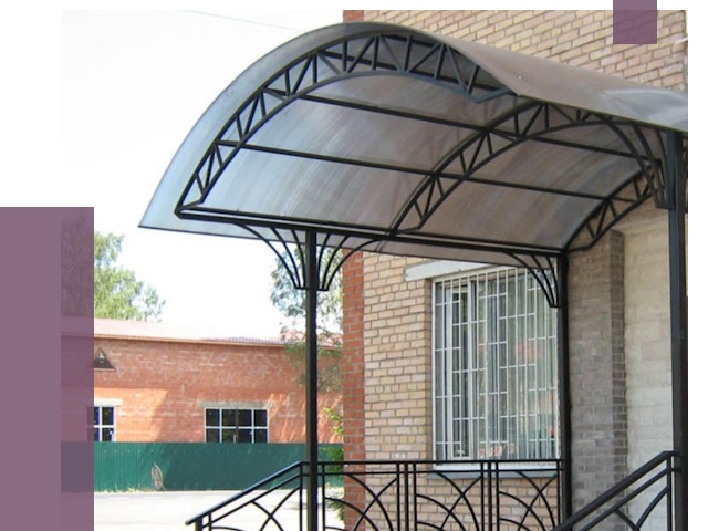 Металлические навесы и козырьки в Костроме от 12761 руб.