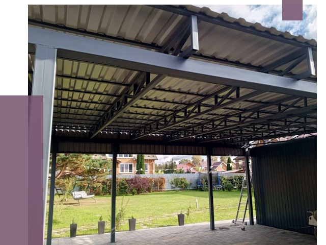 Монтаж навесов в Костроме от 7350 руб. — установка навеса | ПРОЛЁТ-Кст