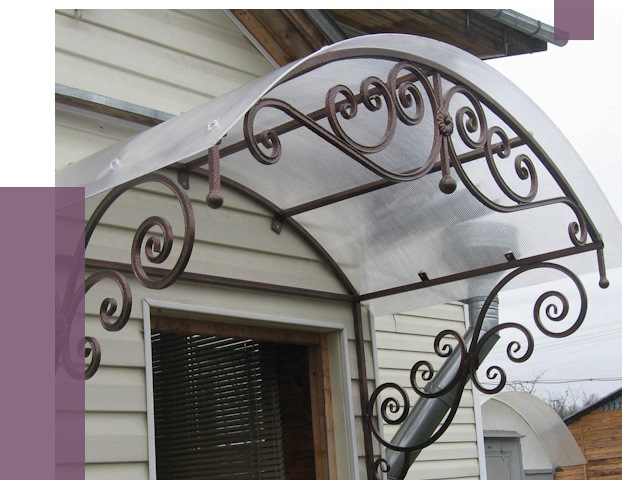 Изготовление козырьков в Костроме от 7350 руб. — заказать | ПРОЛЁТ-Кст