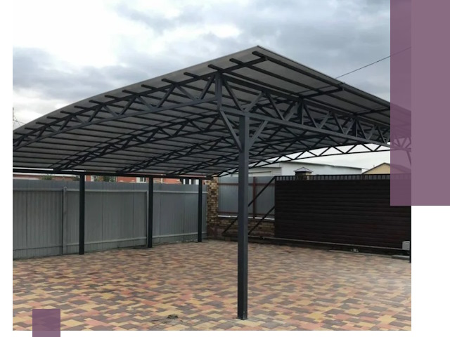 Недорогие навесы под ключ в Костроме — изготовление и монтаж