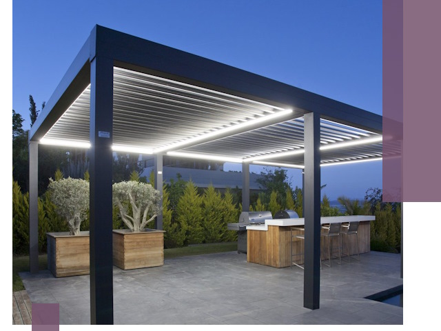 Навесы отдельно стоящие под ключ в Костроме из металла и поликарбоната