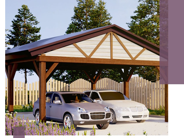 Навесы для автомобиля в Костроме — изготовление и монтаж