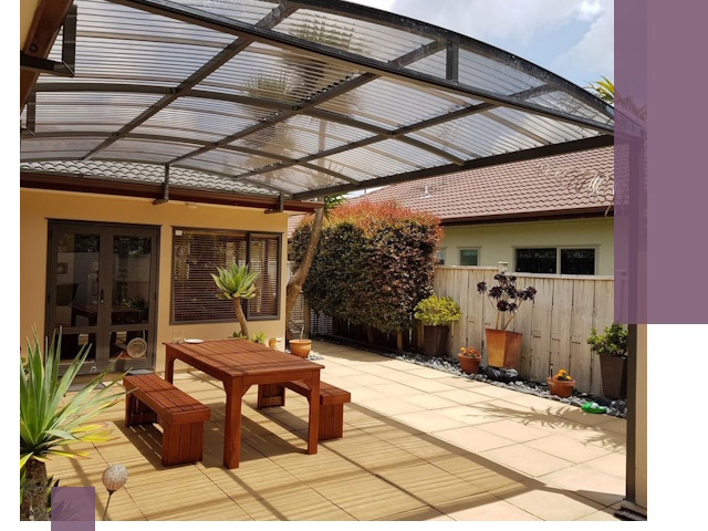 Навесы во двор под ключ в Костроме — изготовление и монтаж