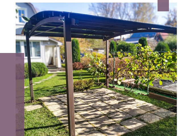 Навесы для дачи в Костроме от 12710 руб. под ключ — ПРОЛЁТ-Кст