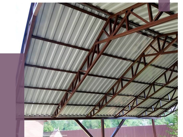 Навесы из профнастила в Костроме от 7350 руб. | ПРОЛЁТ-Кст