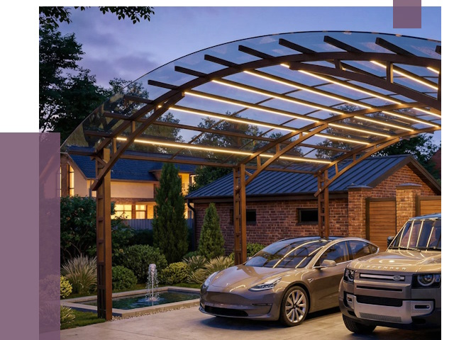 Металлические навесы в Костроме от 12659 руб. под ключ — ПРОЛЁТ-Кст