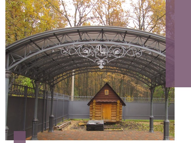 Кованые навесы премиум-класса под заказ в Костроме