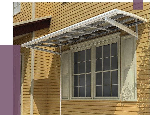 Козырьки над окнами в Костроме от 7606 руб. — монтаж, покупки | ПРОЛЁТ-Кст