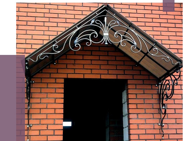 Металлические козырьки в Костроме от 10668 руб. 