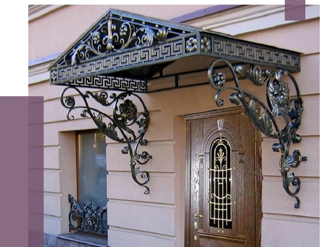 Кованые козырьки в Костроме под ключ от 12710 руб. — ПРОЛЁТ