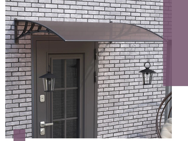 Недорогие козырьки и навесы под ключ в Костроме