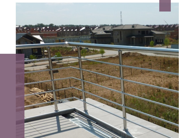 Парапеты из нержавеющей стали в Костроме от 7963 руб. за м² | ПРОЛЁТ-Кст