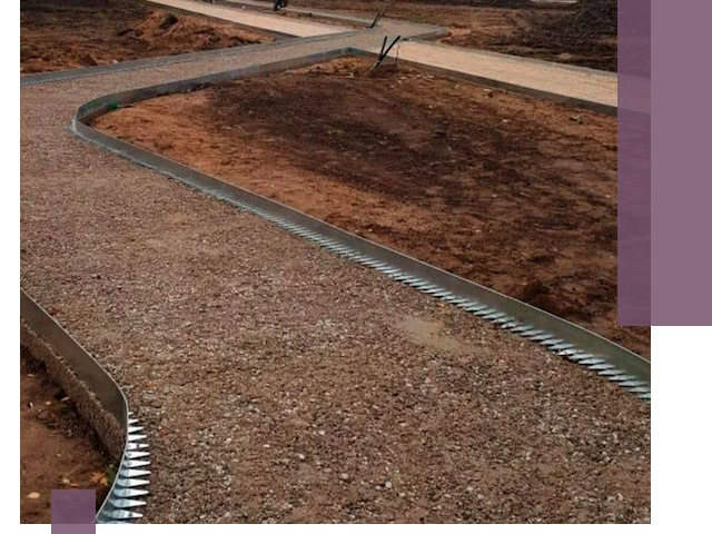 Металлические бордюры под ключ в Костроме — изготовление и монтаж