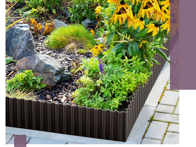 Металлические бордюры для клумб в Костроме — производство и монтаж