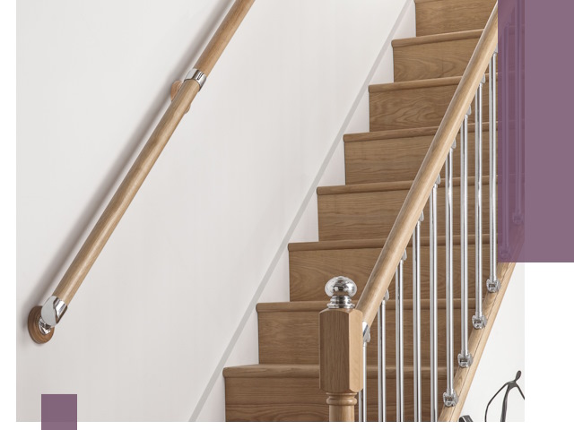 Пристенные поручни из стали и нержавейки под монтаж в Костроме